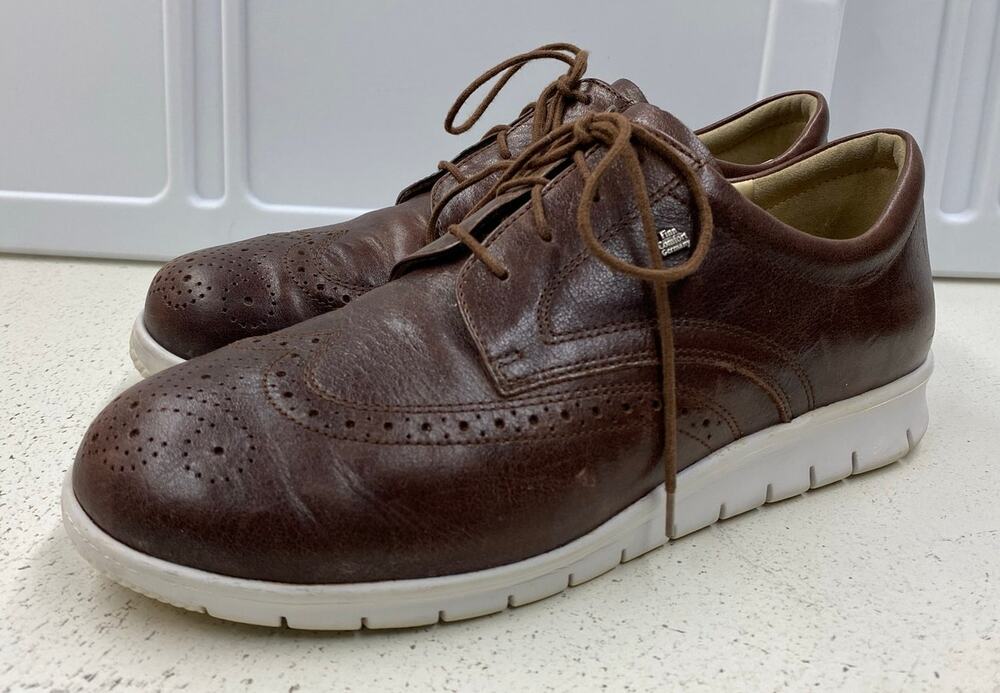 Men Finn Comfort Germany Oxford Wingtip leather casual dress shoes, 8